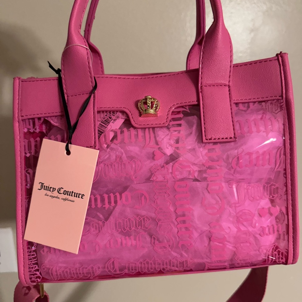 Juicy Couture Heart Pink Beachin Small Tote
